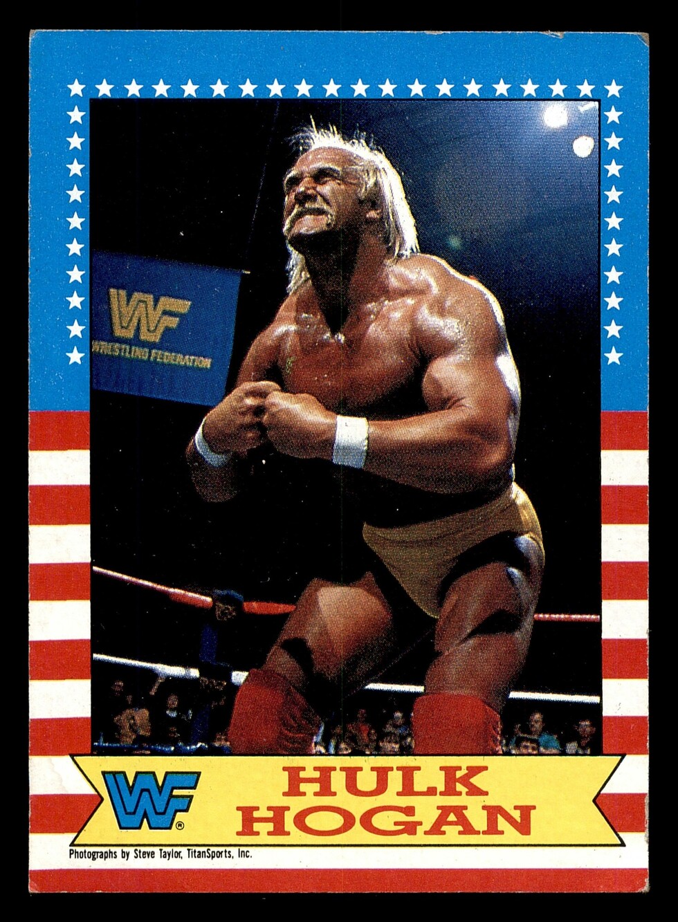 1987 Topps WWF Hulk Hogan #3 Wrestling Card Vintage Collectible